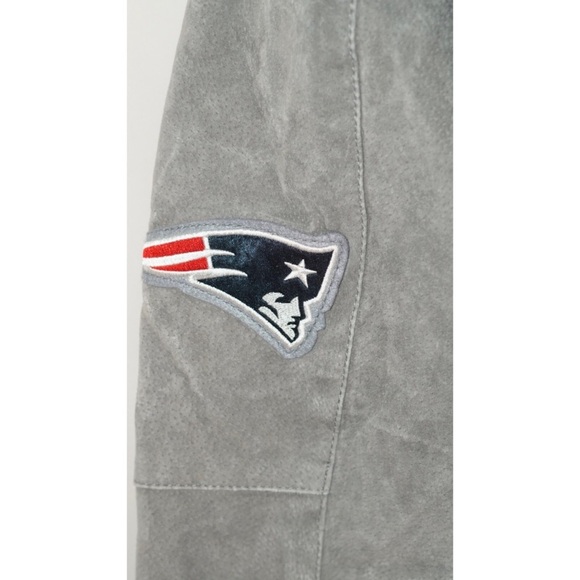 New England Patriots Leather Suede Jacket XXL - Picture 8 of 16